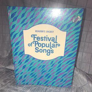 The Reader's Digest Festival of popular songs hardcover music book